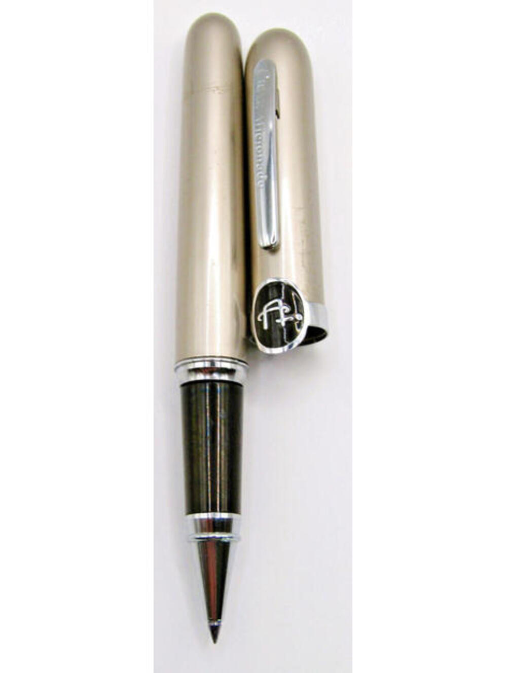 Colibri Cigar Aficionado Magazine Silver Satin Ballpoint Pen